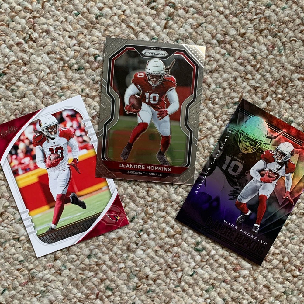 Deandre Hopkins Cardinals Nfl Panini Card Lot (3)